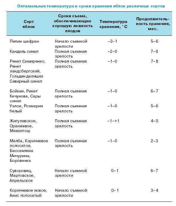 При какой температуре можно хранить яблоки на балконе