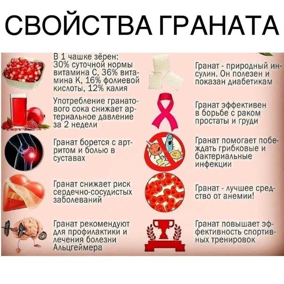 Можно ли есть гранат с косточками, польза и вред зерен граната