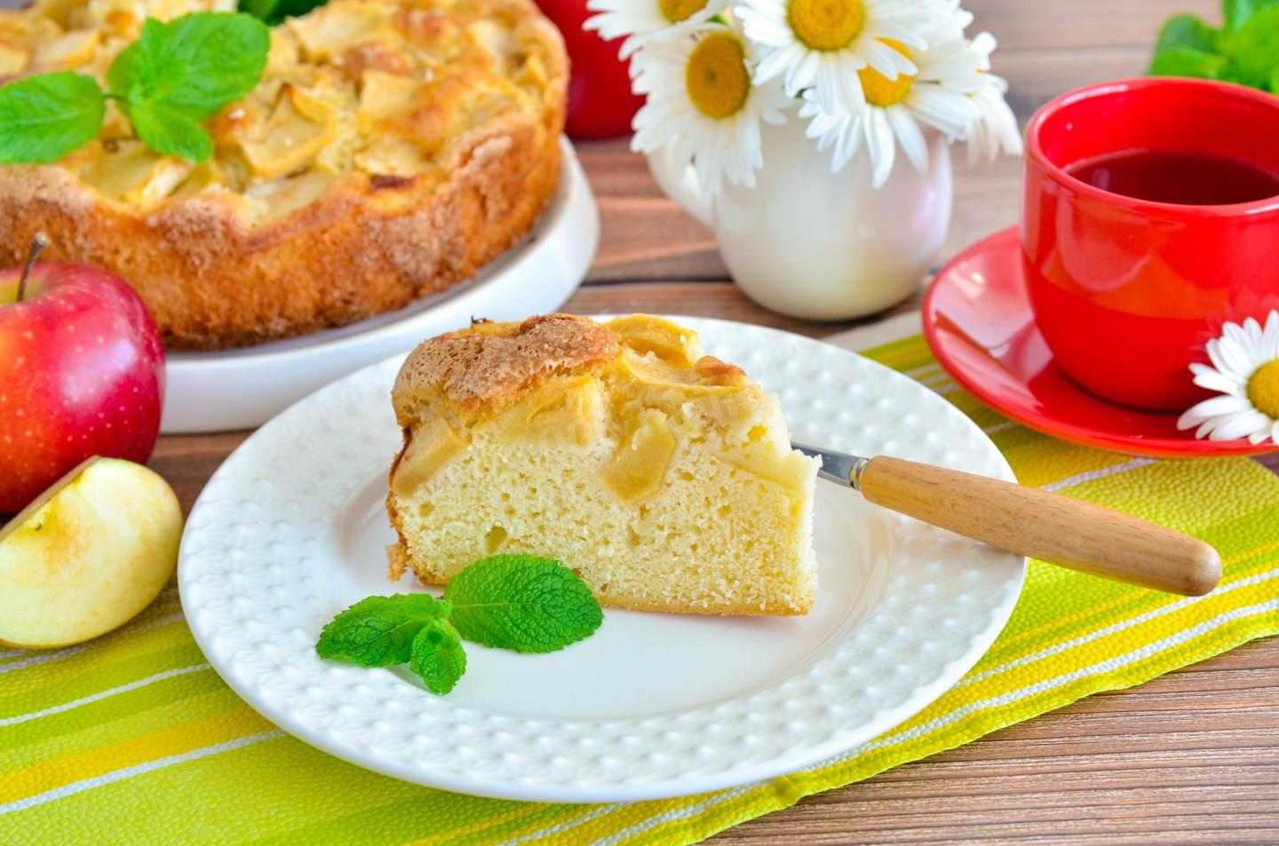 Шарлотка с яблоками без яиц – 9 простых рецептов