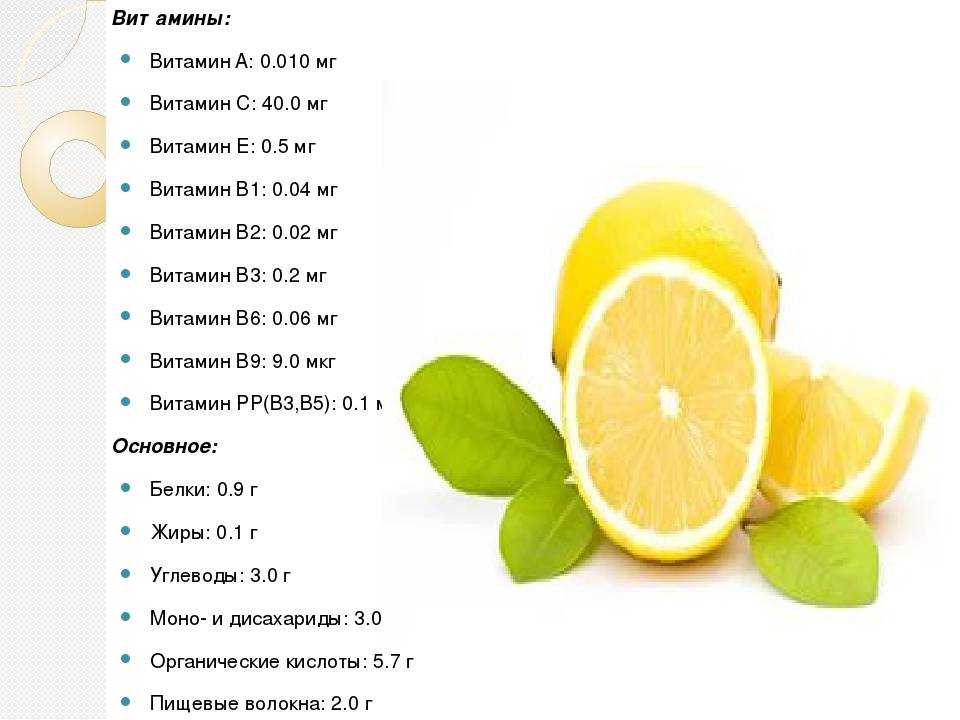 Таблица калорийности продуктов