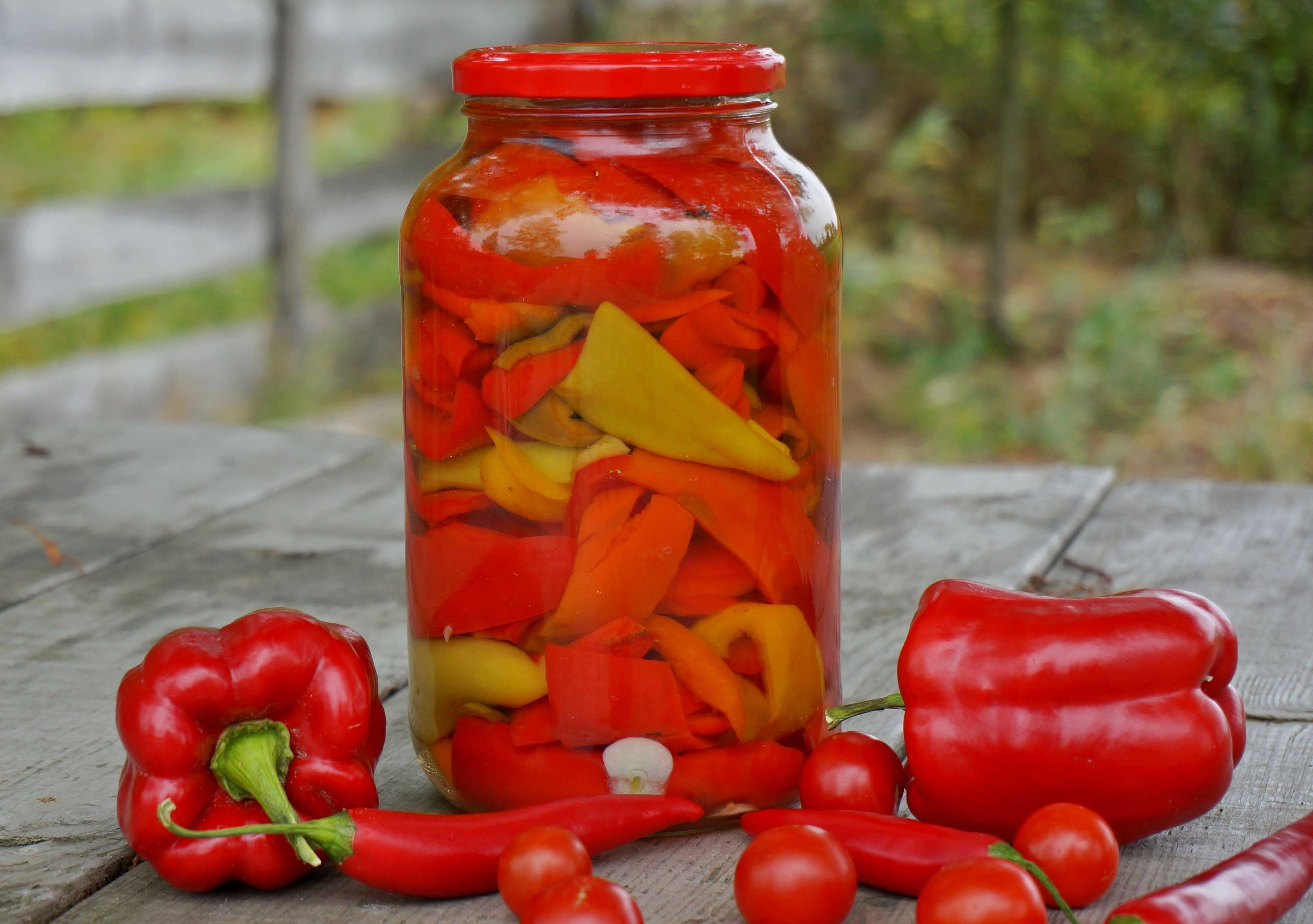 Маринованный болгарский перец на зиму пошаговый рецепт